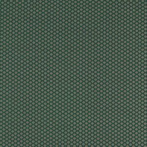 green geometric jacquard fabric from Clarke & Clarke