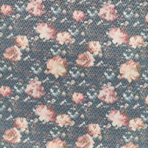black-grey botanical jacquard fabric from Clarke & Clarke