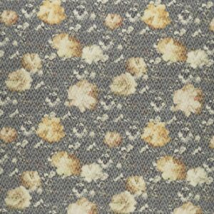 black-grey botanical jacquard fabric from Clarke & Clarke