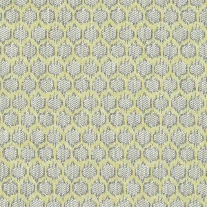 yellow geometric woven fabric from Clarke & Clarke