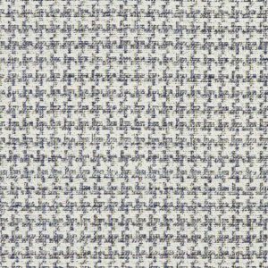 blue traditional woven fabric from Clarke & Clarke