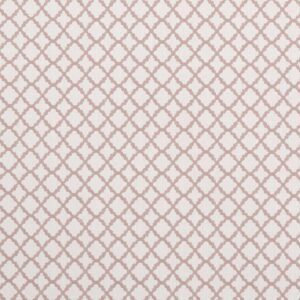 pink geometric embroideried fabric from Clarke & Clarke