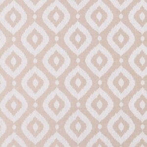 pink geometric jacquard fabric from Clarke & Clarke