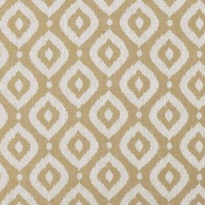 brown geometric jacquard fabric from Clarke & Clarke