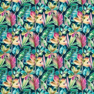 blue botanical printed fabric from Studio G