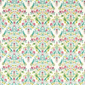 green botanical cotton fabric from Studio G