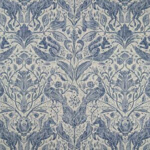 Forest Trail Fabric - Ink / Cream
