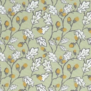 green botanical cotton fabric from Studio G
