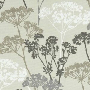 brown botanical cotton fabric from Studio G