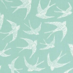 blue animal cotton fabric from Studio G