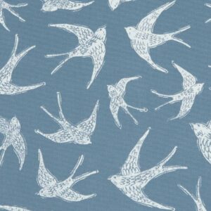 blue animal cotton fabric from Studio G