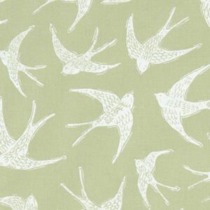 green animal cotton fabric from Studio G