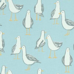 blue animal cotton fabric from Studio G