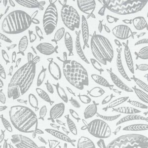 black-grey animal cotton fabric from Studio G