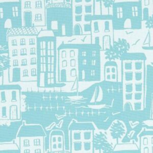 blue contemporary cotton fabric from Studio G