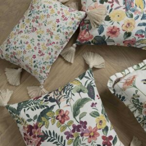 multicolour botanical cotton fabric from Studio G