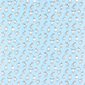 blue animal cotton fabric from Studio G