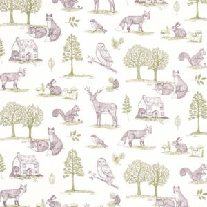 neutral animal cotton fabric from Studio G
