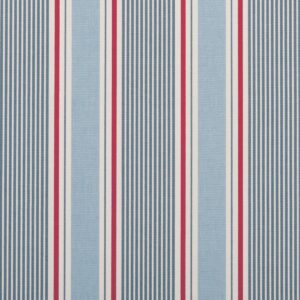 blue striped cotton fabric from Studio G