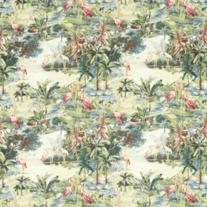 green animal printed fabric from Clarke & Clarke